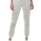 Chic Straight Cut Trousers with Eyelet Details