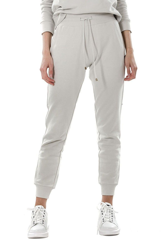 Chic Straight Cut Trousers with Eyelet Details