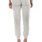 Chic Straight Cut Trousers with Eyelet Details