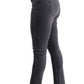 Elegant Black Studded Slim Fit Denim