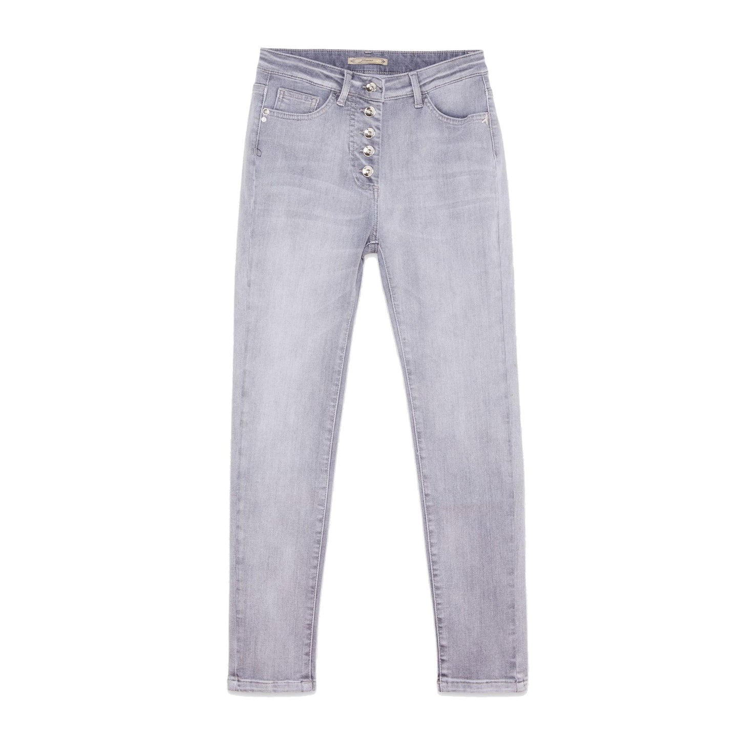 Slim Fit Embroidered Pocket Jeans