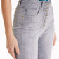 Slim Fit Embroidered Pocket Jeans