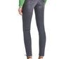 Chic Gray Jegging with Metallic Logo Detail