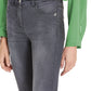 Chic Gray Jegging with Metallic Logo Detail