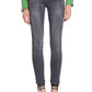 Chic Gray Jegging with Metallic Logo Detail