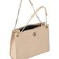 Chic Vintage-Inspired Beige Shoulder Bag