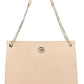 Chic Vintage-Inspired Beige Shoulder Bag