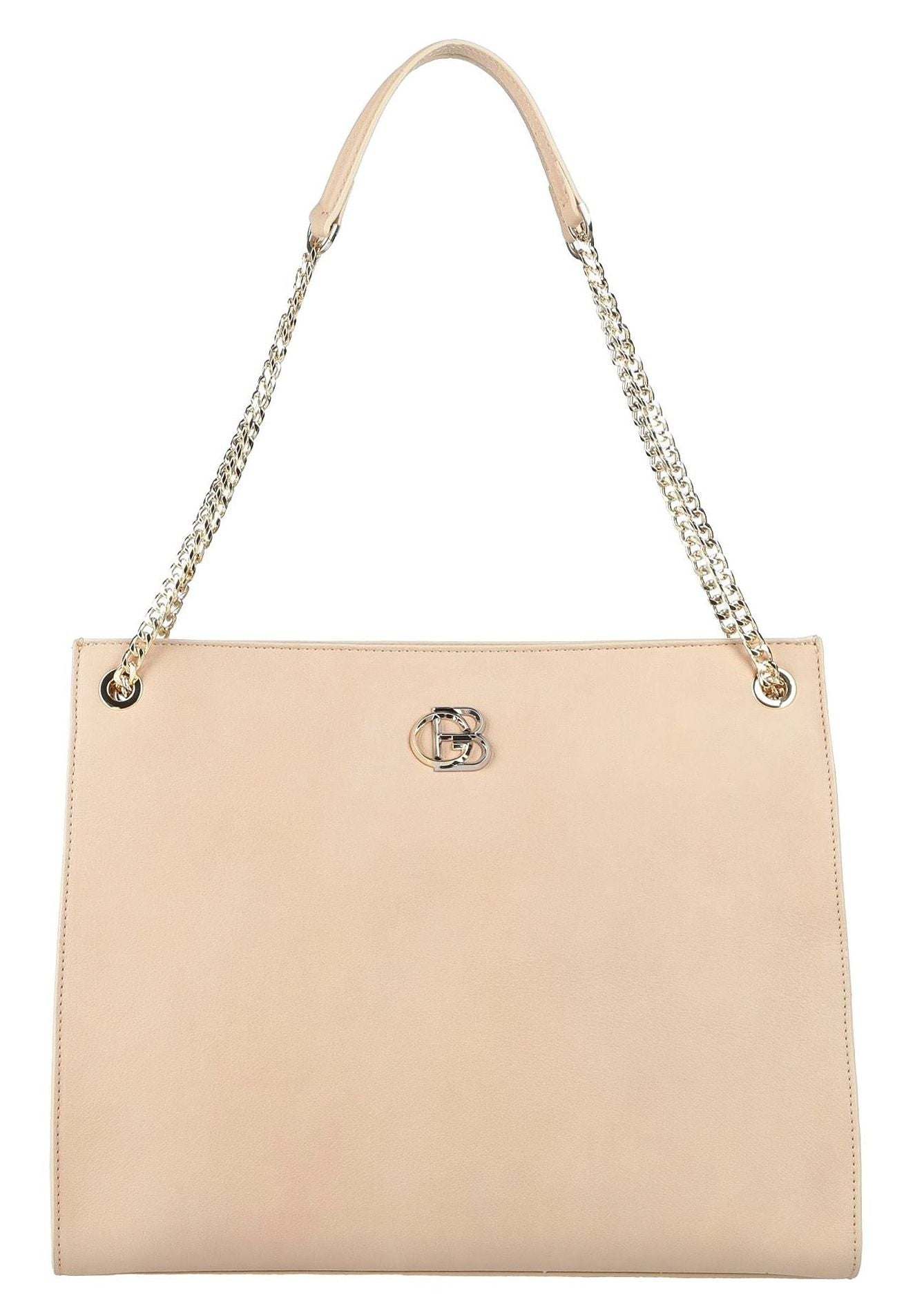 Chic Vintage-Inspired Beige Shoulder Bag