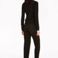 Elegant Viscose Trousers with Side Zip