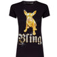 Chic Cotton Blend Printed Tee for Women