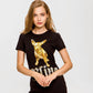 Chic Cotton Blend Printed Tee for Women