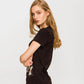 Chic Cotton Blend Printed Tee for Women