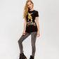 Chic Cotton Blend Printed Tee for Women