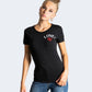 Chic Black Designer Tee with Brand Embellishment