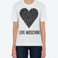 Chic White Designer Tee with Front Logo