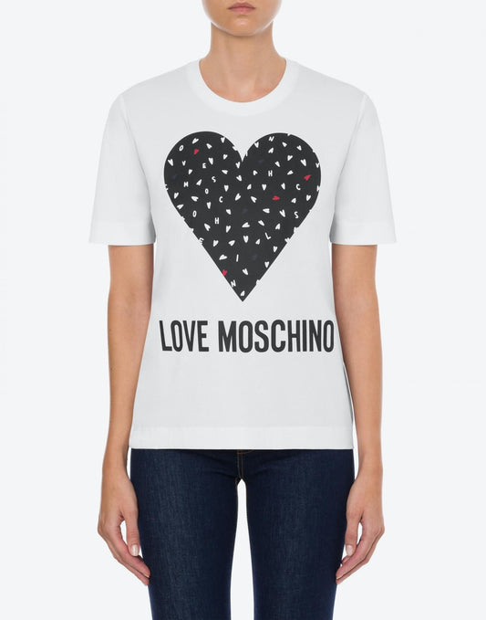 Chic White Designer Tee with Front Logo