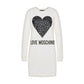 Chic Heart Print Long-Sleeved Dress