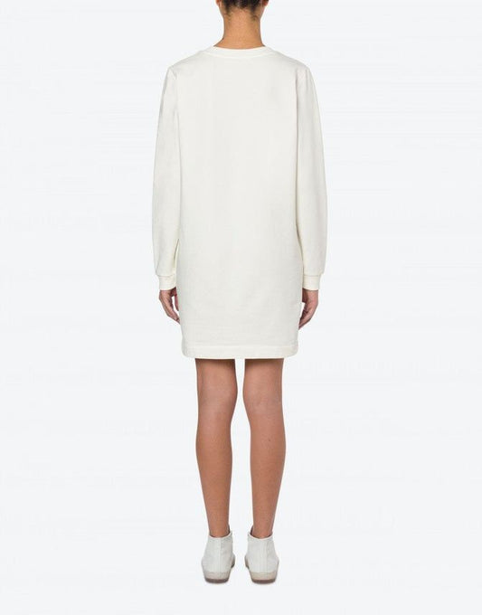 Chic Heart Print Long-Sleeved Dress