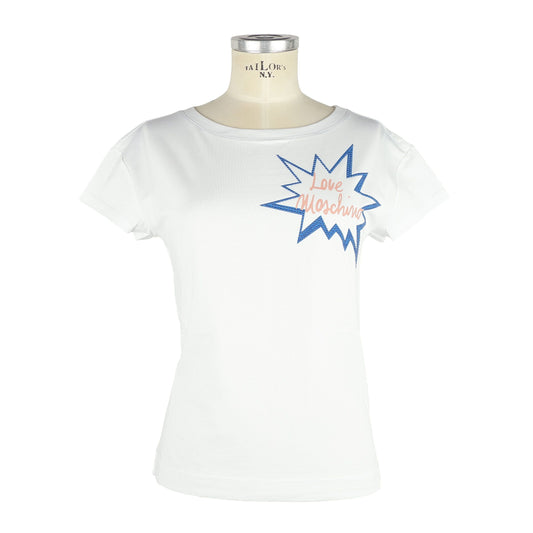 Chic Cartoon Print Rhinestone Cotton Tee
