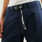 Elegant Blue Cotton Blend Shorts