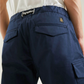 Elegant Blue Cotton Blend Shorts