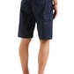 Elegant Blue Cotton Blend Shorts