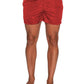 Elegant Pink Nylon Men's Swim Shorts