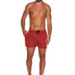 Elegant Pink Nylon Men's Swim Shorts