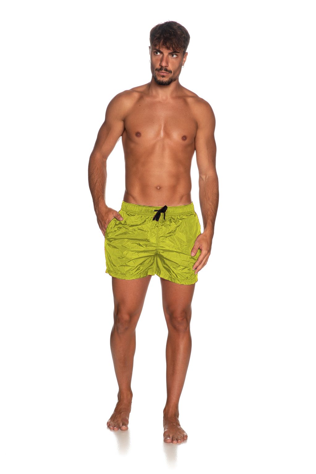 Vibrant Yellow Men's Swim Shorts