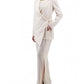 Elegant High Waisted Wide Trousers with Slits