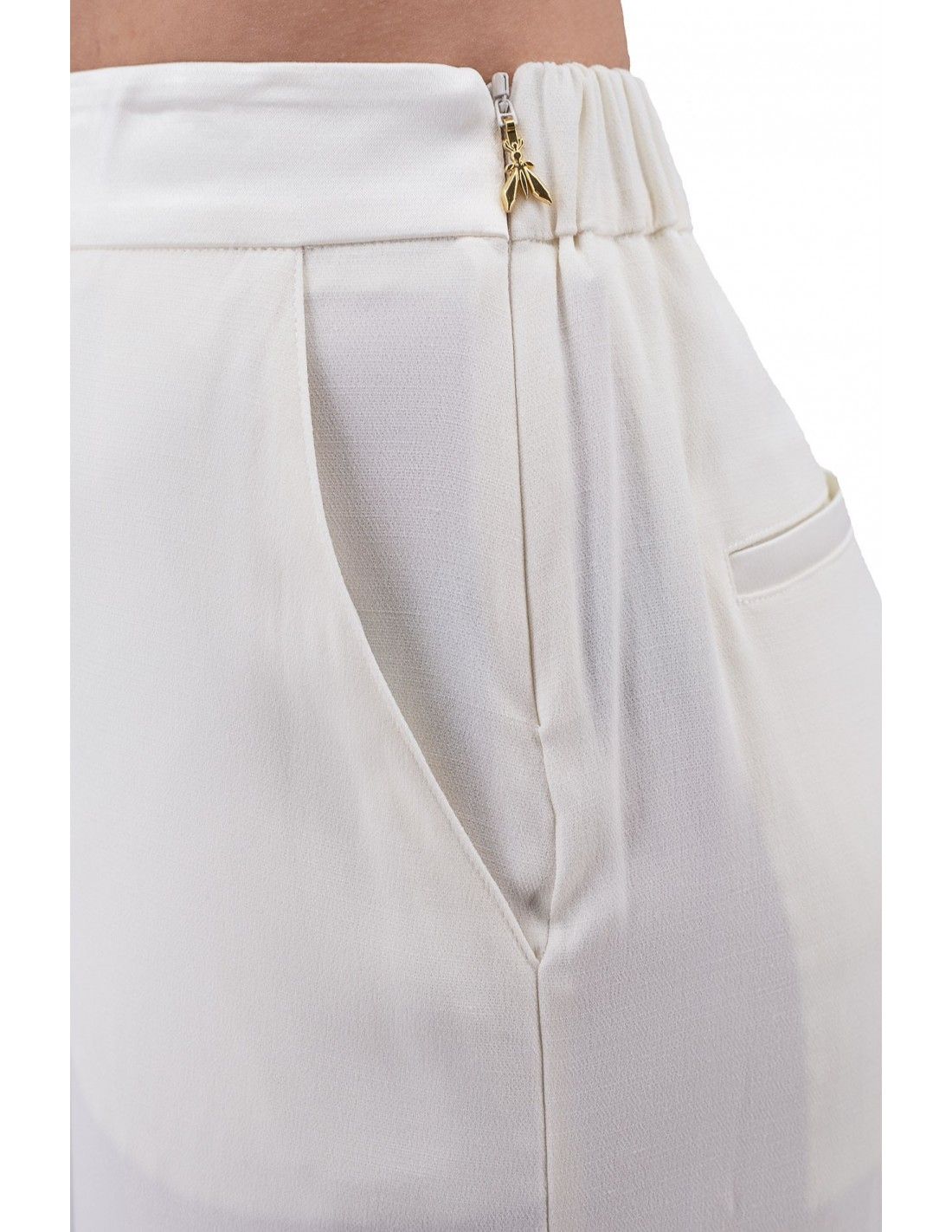 Elegant High Waisted Wide Trousers with Slits