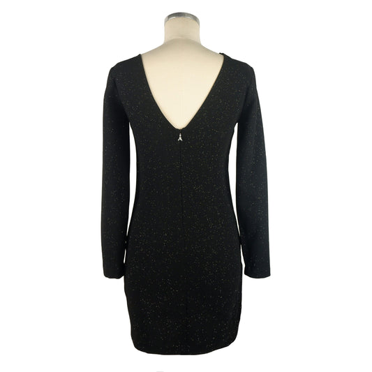 Shimmering Black Glitter Evening Dress
