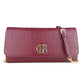 Elegant Burgundy Calf Leather Crossbody Bag