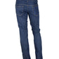 Chic Dark Blue Regular Fit Denim