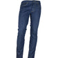 Chic Dark Blue Regular Fit Denim