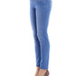 Elegant Light Blue Stretch Denim