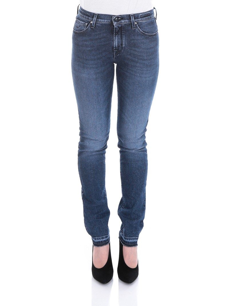 Chic Slim Fit Kimberly Jeans with Handkerchief Detail