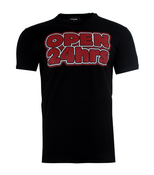 Black Double-Sided Print Tee