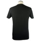 Sleek Black Cotton Tee with Signature Print