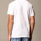 Chic White Cotton Tee with Graphic Accent