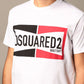 Chic White Cotton Tee with Graphic Accent