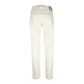 Elegant White Stretch Denim Jeans