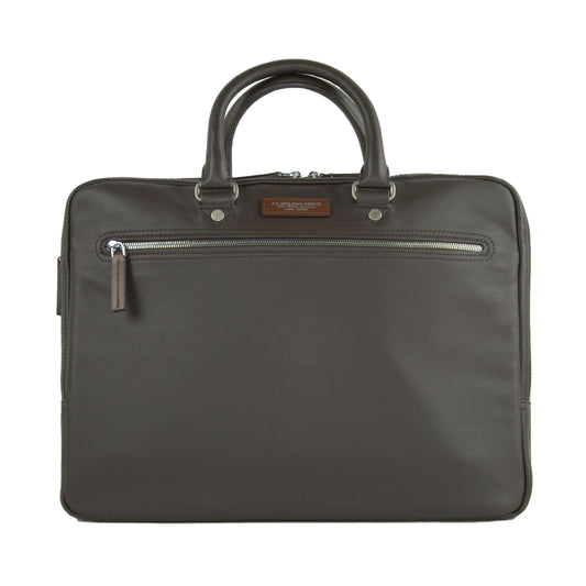 Elegant Brown Leather Briefcase for Men
