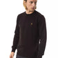 Embroidered Merino Wool Crew Neck Sweater