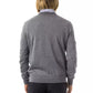 Embroidered V-Neck Extrafine Merino Wool Sweater