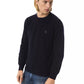 Exquisite Embroidered Crew Neck Wool Sweater
