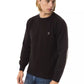 Elegant Embroidered Woolen Crew Neck Sweater