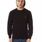 Elegant Embroidered Woolen Crew Neck Sweater