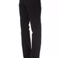 Ungaro Fever Elegant Black Cotton Blend Pants