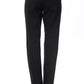 Ungaro Fever Elegant Black Cotton Blend Pants